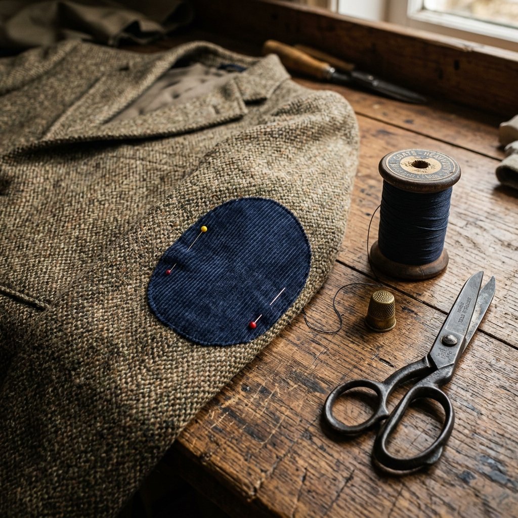 Rescue Your Favorite Jacket: How to Sew Perfect Corduroy Elbow Patches in 10 Minutes