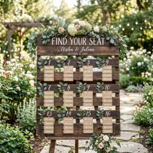 Save Hundreds! How to Turn a Simple Wooden Pallet Into a Stunning Wedding Seating Chart!