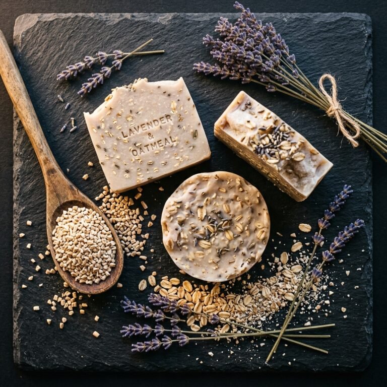 Save Money on Luxe Skincare: Make This Exquisite 10-Minute DIY Lavender Oatmeal Soap