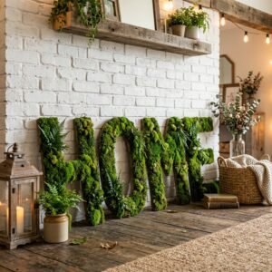 Save Thousands! Learn How to Make Your Own High-End DIY Moss Covered Letters
