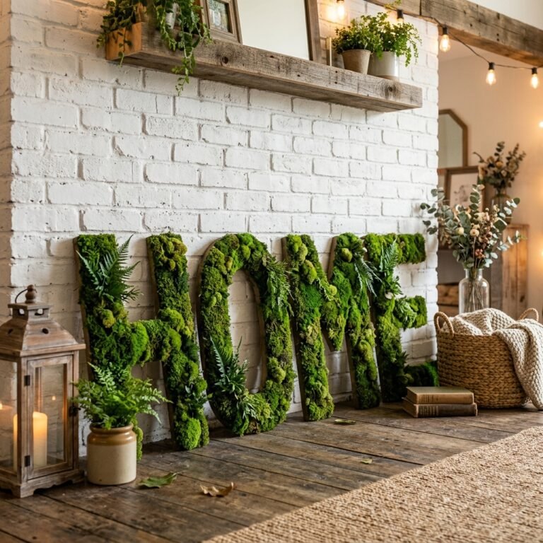 Save Thousands! Learn How to Make Your Own High-End DIY Moss Covered Letters