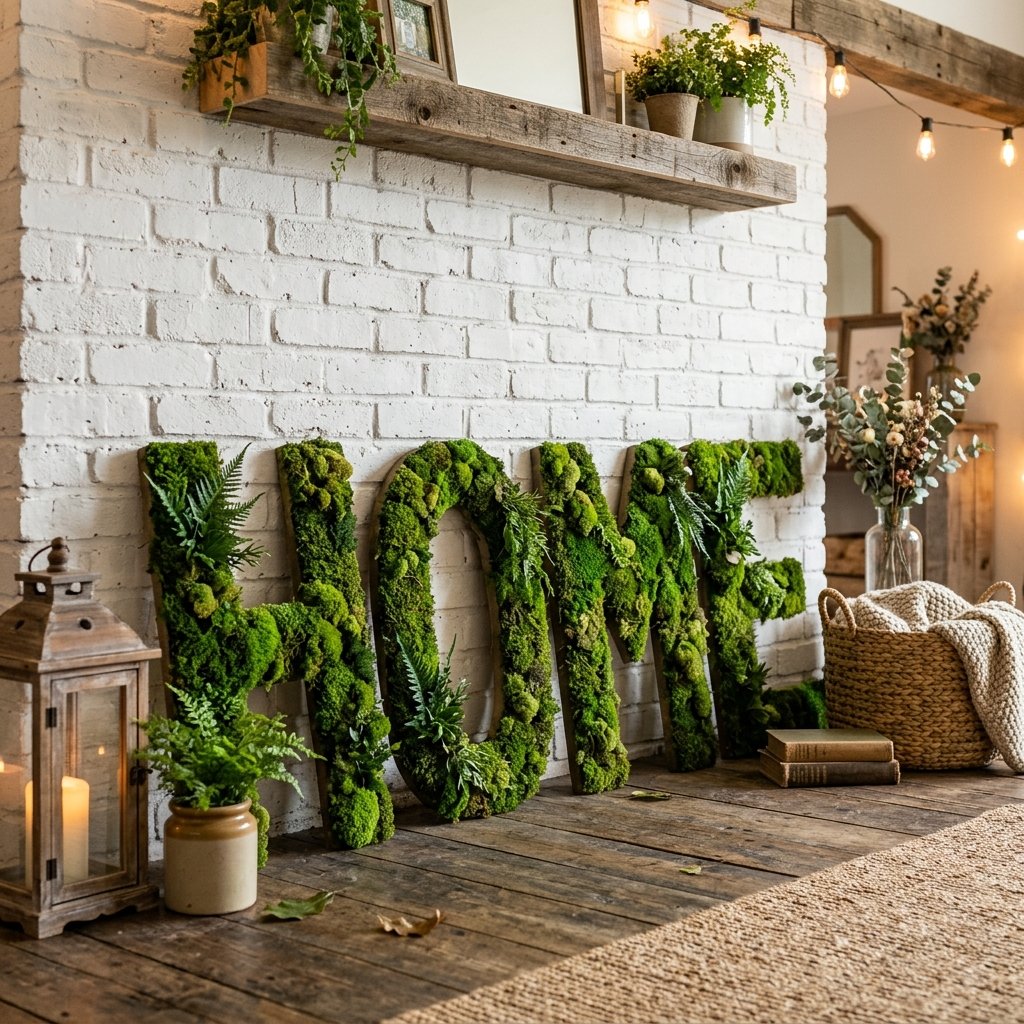 Save Thousands! Learn How to Make Your Own High-End DIY Moss Covered Letters