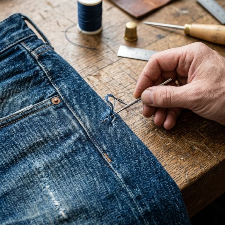 Save Your Denim! The Secret Hack To Fix Snagged Threads In Jeans Instantly!