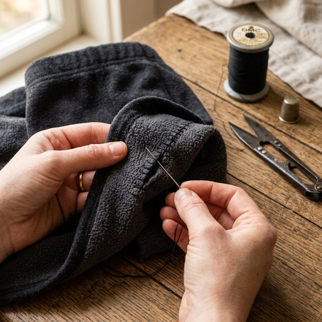 Saved from the Trash! How to Repair Fleece Lined Leggings Invisibly in 2 Minutes