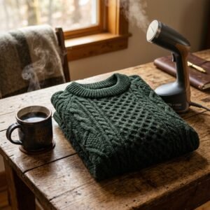Saved My Favorite Sweater! How to Instantly Fix a Stretched Out Sweater Neckline Without Sewing