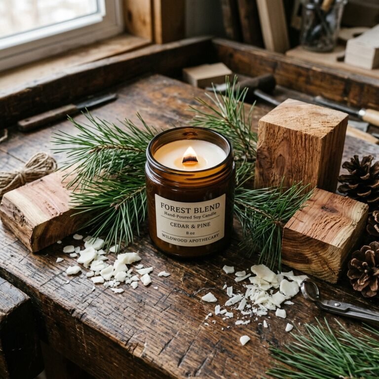 Smells Like Heaven! DIY Pine Scented Soy Candle for Men That He'll Actually Love