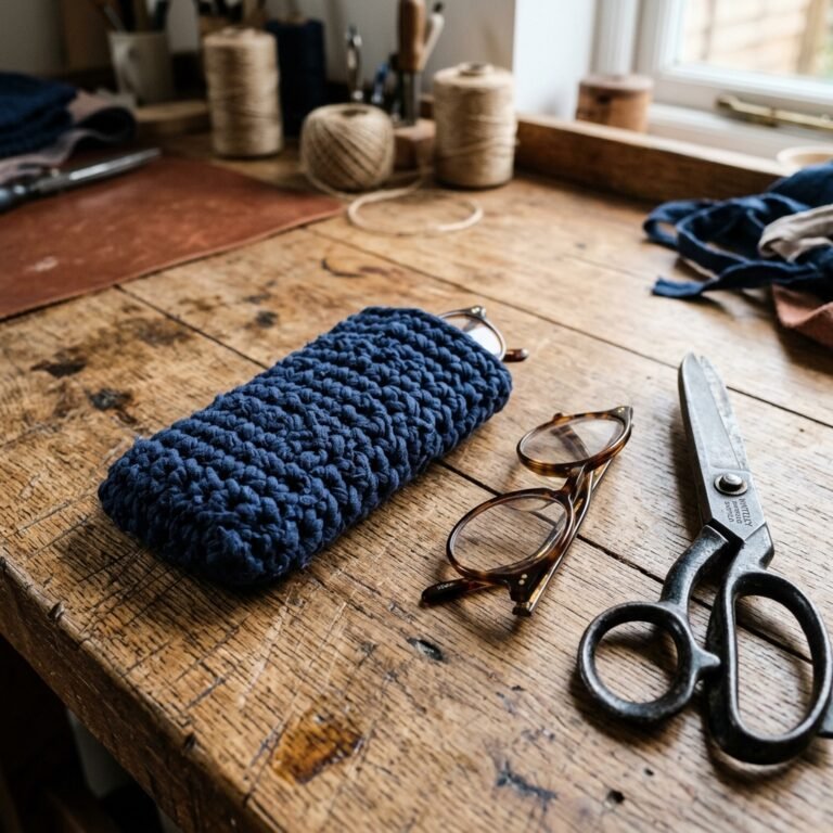 Stop Buying Cheap Cases! This DIY Upcycled T-Shirt Yarn Eyeglasses Sleeve Is a Game Changer