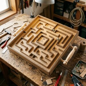 Stop Buying Cheap Toys! This DIY Cardboard Marble Maze Labyrinth Game Keeps Kids Screen-Free for Hours