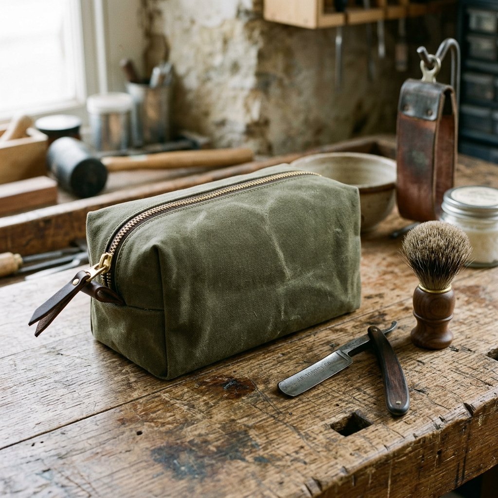 Stop Buying Expensive Dopp Kits! Make This Easy DIY Canvas Toiletry Bag For Him!