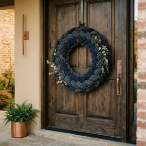 Stop Buying Expensive Wreaths! How to Make a Stunning DIY T-Shirt Yarn Door Wreath for Pennies