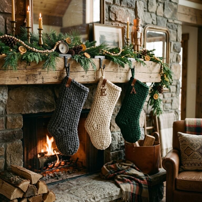 Stop Buying Holiday Decor! Make These Stunning T-Shirt Yarn Christmas Stockings for Free!