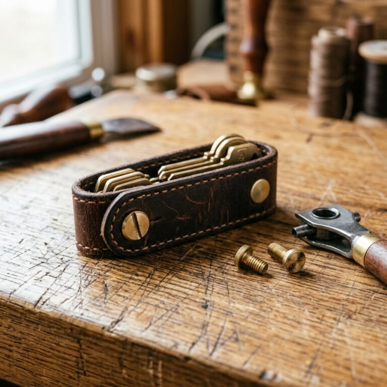 Stop His Keys from Jingling: Easy DIY Leather Key Organizer Tutorial (Perfect Gift!)