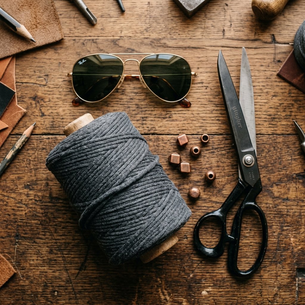 Stop Losing Your Glasses! Make This Chic DIY T-Shirt Yarn Sunglasses Strap in 5 Minutes