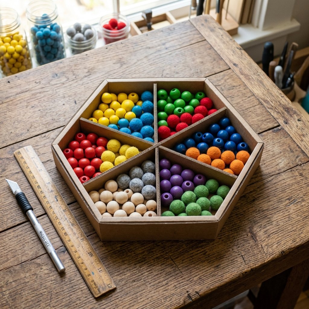 Stop Overpaying for Wooden Toys! Build This Cardboard Montessori Sorting Tray Now!