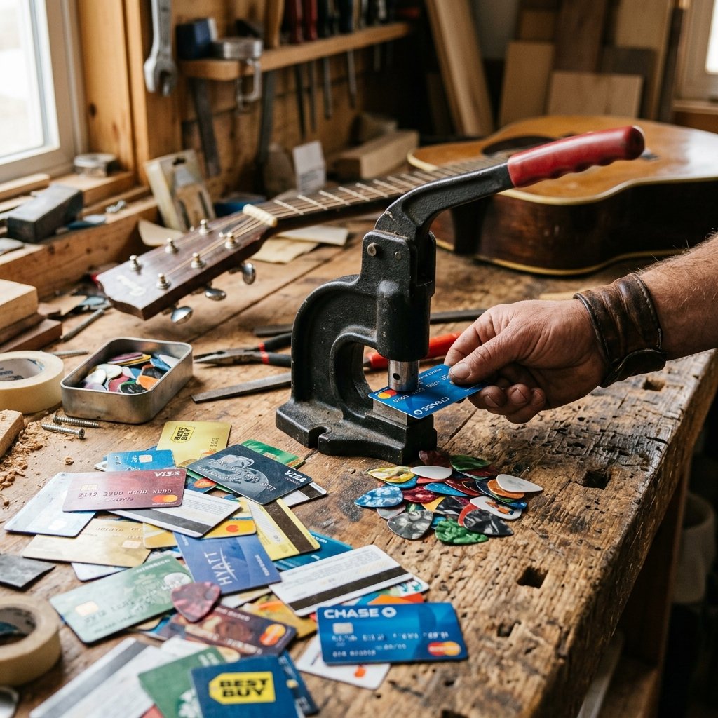 Stop Throwing Out Expired Cards! How to Make Cool DIY Custom Guitar Picks in Seconds