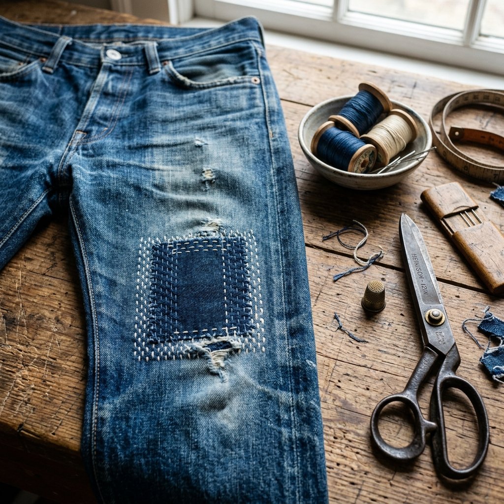 Stop Throwing Out Your Jeans! How to Patch Worn-Out Inner Thighs Invisibly