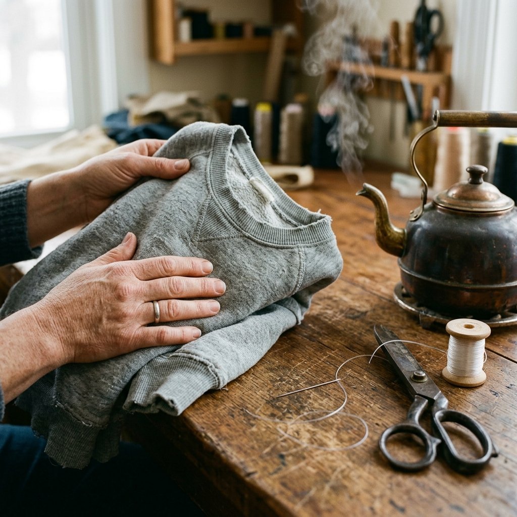 Stretched Out Collar? How to Fix a Stretched Out Neckline on a Sweatshirt Like Magic