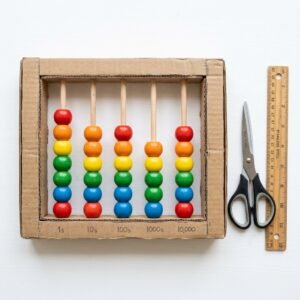 Teach Math the Fun Way! How to Build a DIY Cardboard Counting Abacus for Toddlers in 15 Minutes