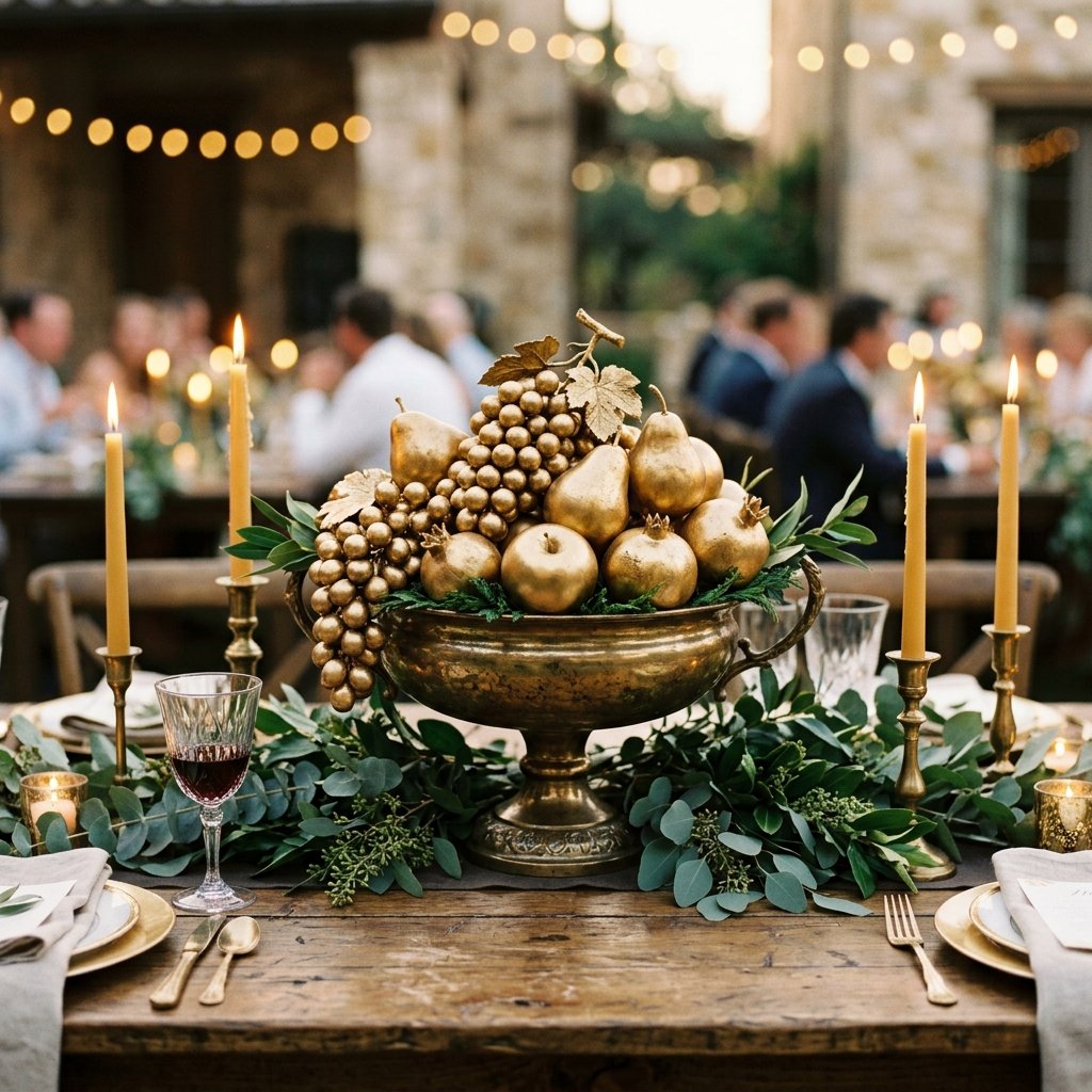 The $5 Gilded Fruit Wedding Centerpiece Hack That Looks Incredibly Luxurious
