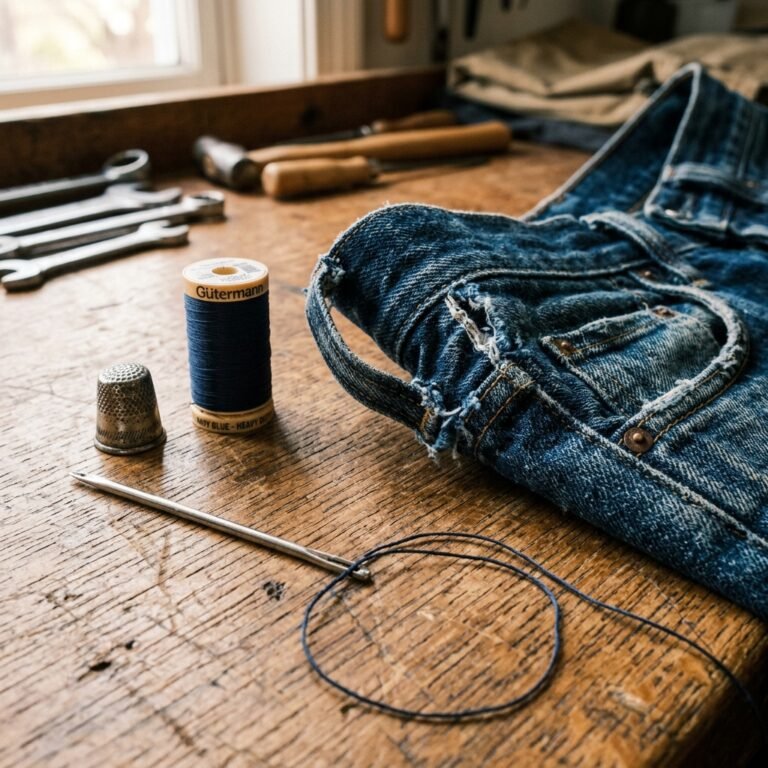 The 5-Minute Trick to Repair a Ripped Belt Loop (No Sewing Machine Required!)