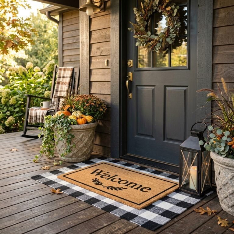 The Cheap Dollar Store Layered Doormat Trick That Makes Your Front Door Look Luxurious!