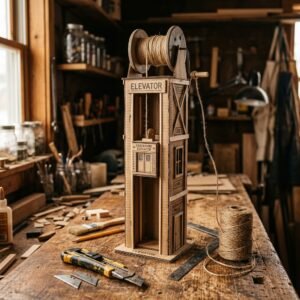 The Coolest Cardboard Toy Ever: DIY Elevator Toy with a Working Pulley System!