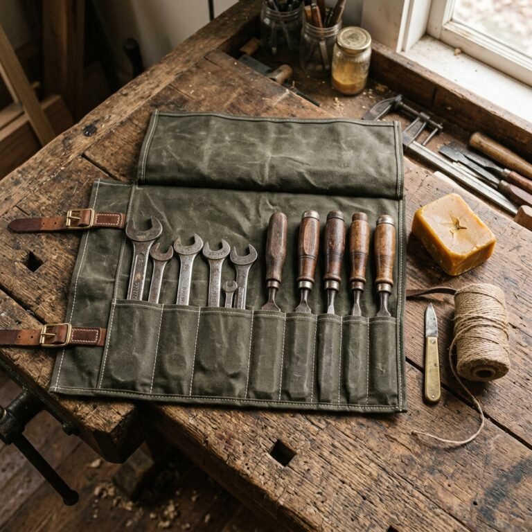 The Coolest DIY Waxed Canvas Tool Roll Every Handy Guy Secretly Wants