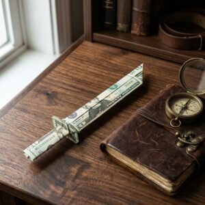 The Coolest Way to Give Cash: How to Fold a Money Origami Sword in 5 Minutes