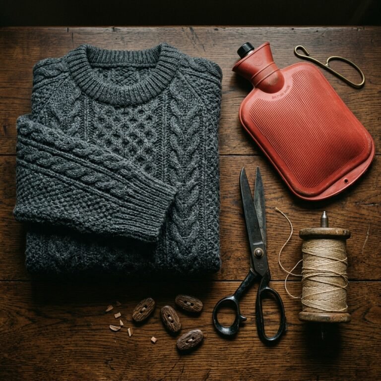 The Cosiest Winter Hack: Easy DIY Upcycled Sweater Hot Water Bottle Cover