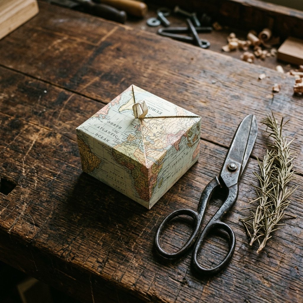 The Easiest 2-Minute Origami Gift Box You Can Make From Any Scrap Paper