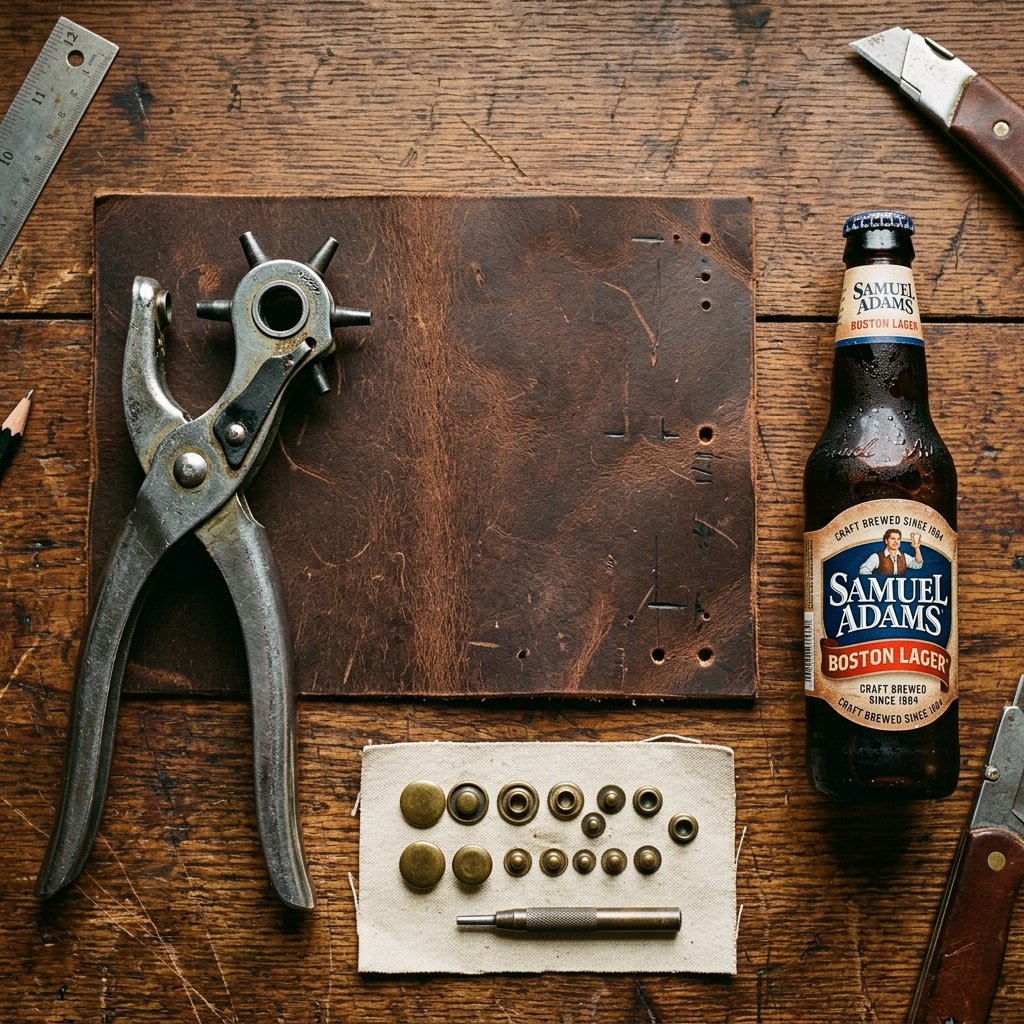 The Easiest 5-Minute No-Sew Leather Beer Koozie Every Guy Will Actually Use