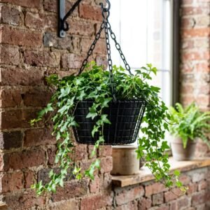 The Easiest DIY Dollar Tree Hanging Wire Basket Planter You've Ever Seen