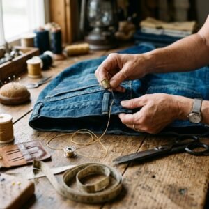The Easiest Way to Take In Your Jeans Waist with No Bulky Gaps!