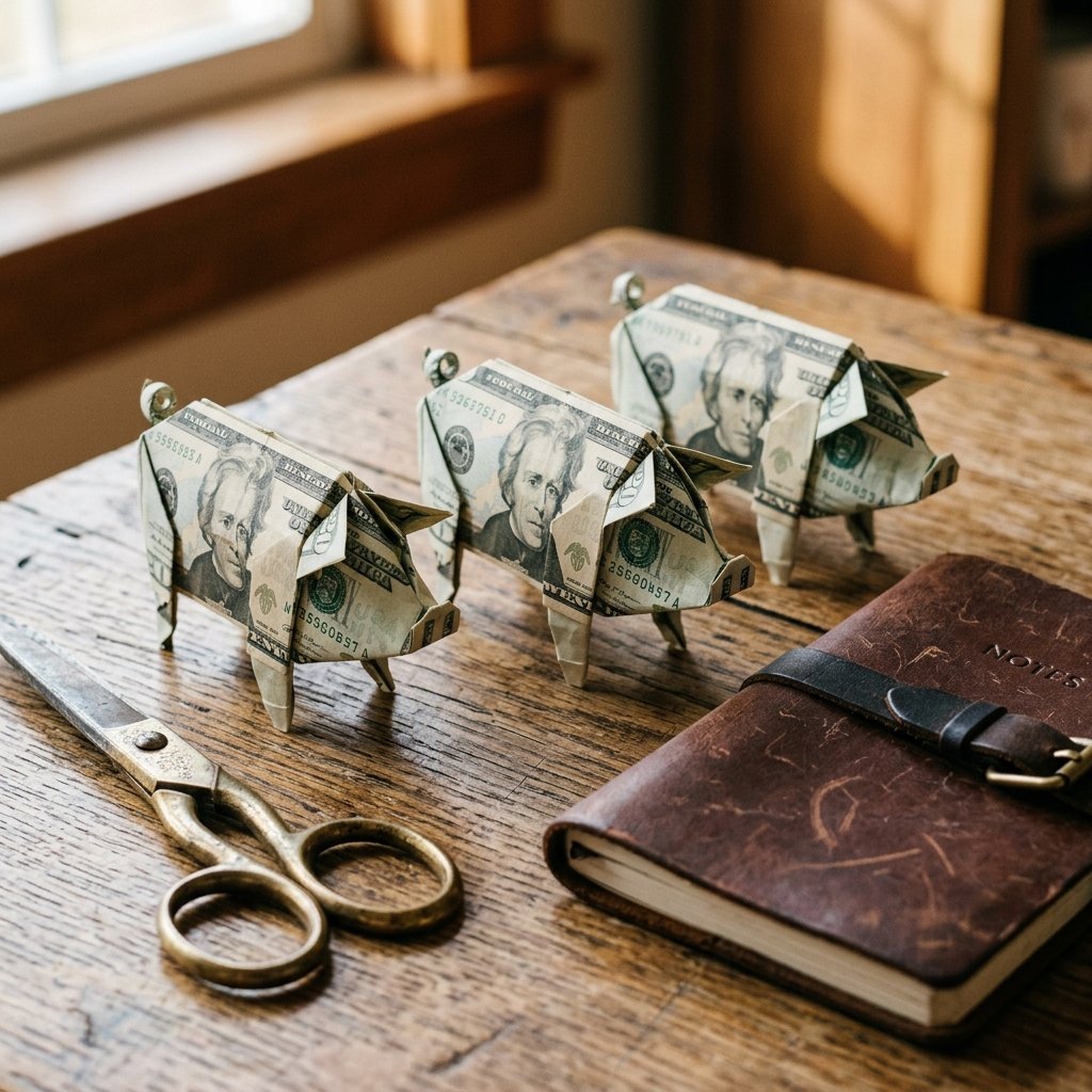 The Funniest Way to Give Cash: How to Fold Money Origami Pig Step-by-Step Tutorial