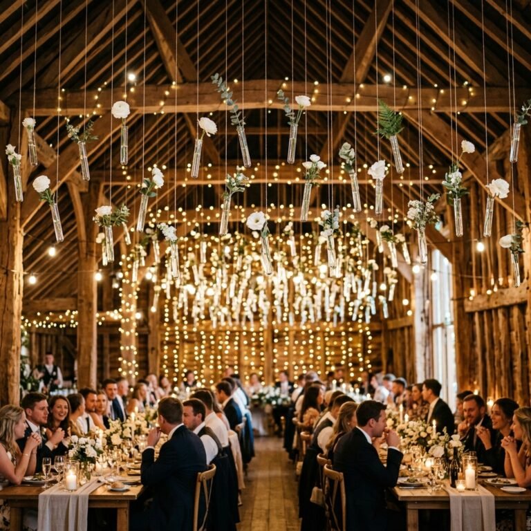 The High-End Wedding Hack Everyone Is Copying: DIY Hanging Test Tube Florals!
