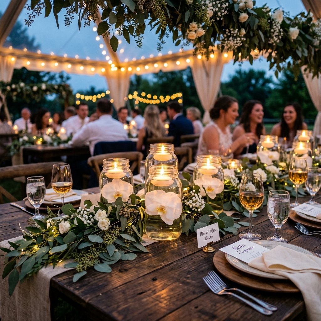 The Magical Mason Jar Centerpiece Hack That Will Make Your Wedding Glow on a Budget