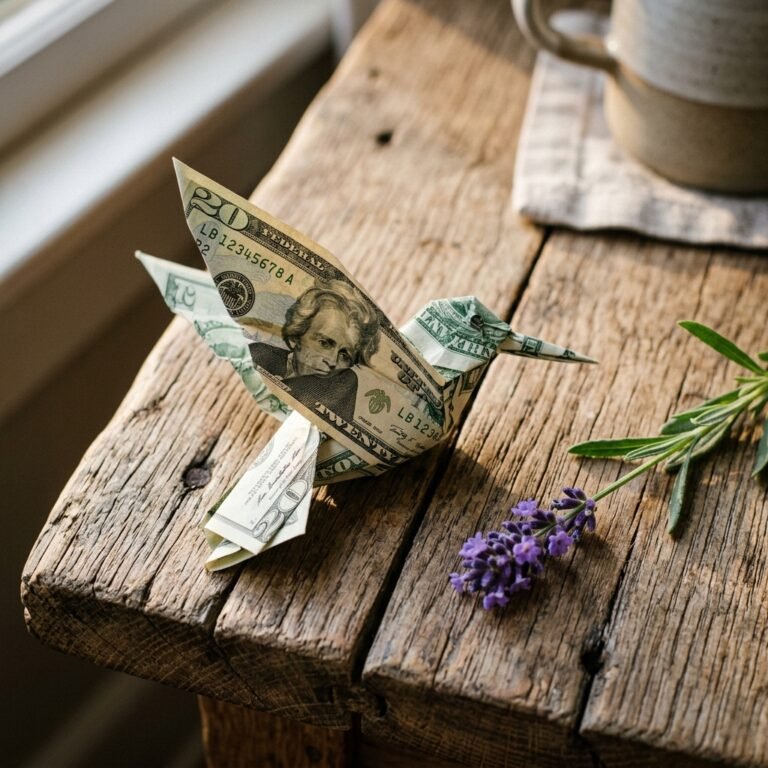 The Most Beautiful Cash Gift Ever! How to Fold a Money Origami Hummingbird Step-by-Step