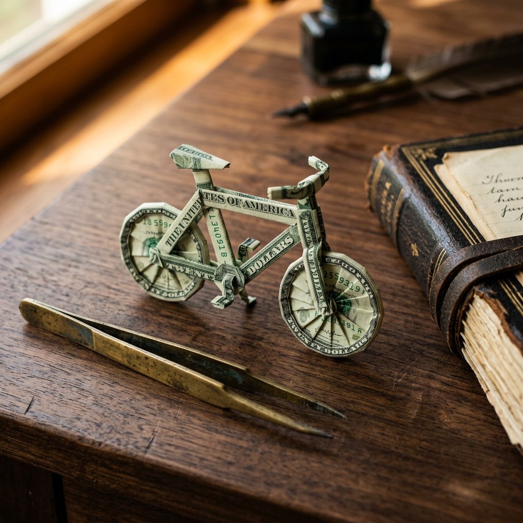The Most Creative Cash Gift Ever: Learn How to Fold a Stunning Money Origami Bicycle!