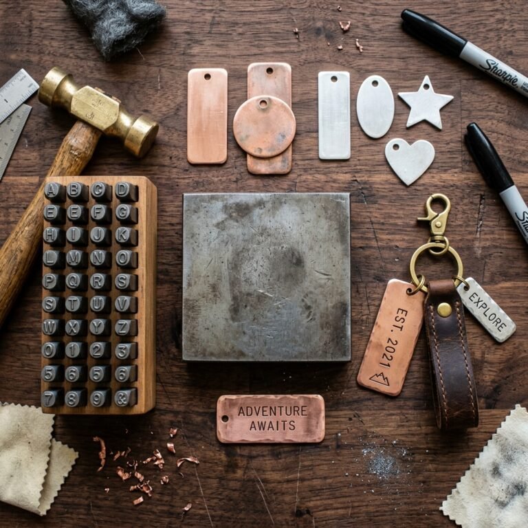 The Most Meaningful Gift Ever! DIY Custom Metal Stamped Keychain for Boyfriend