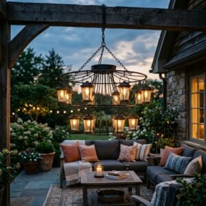 The Secret to Making a Gorgeous DIY Dollar Tree Solar Light Chandelier
