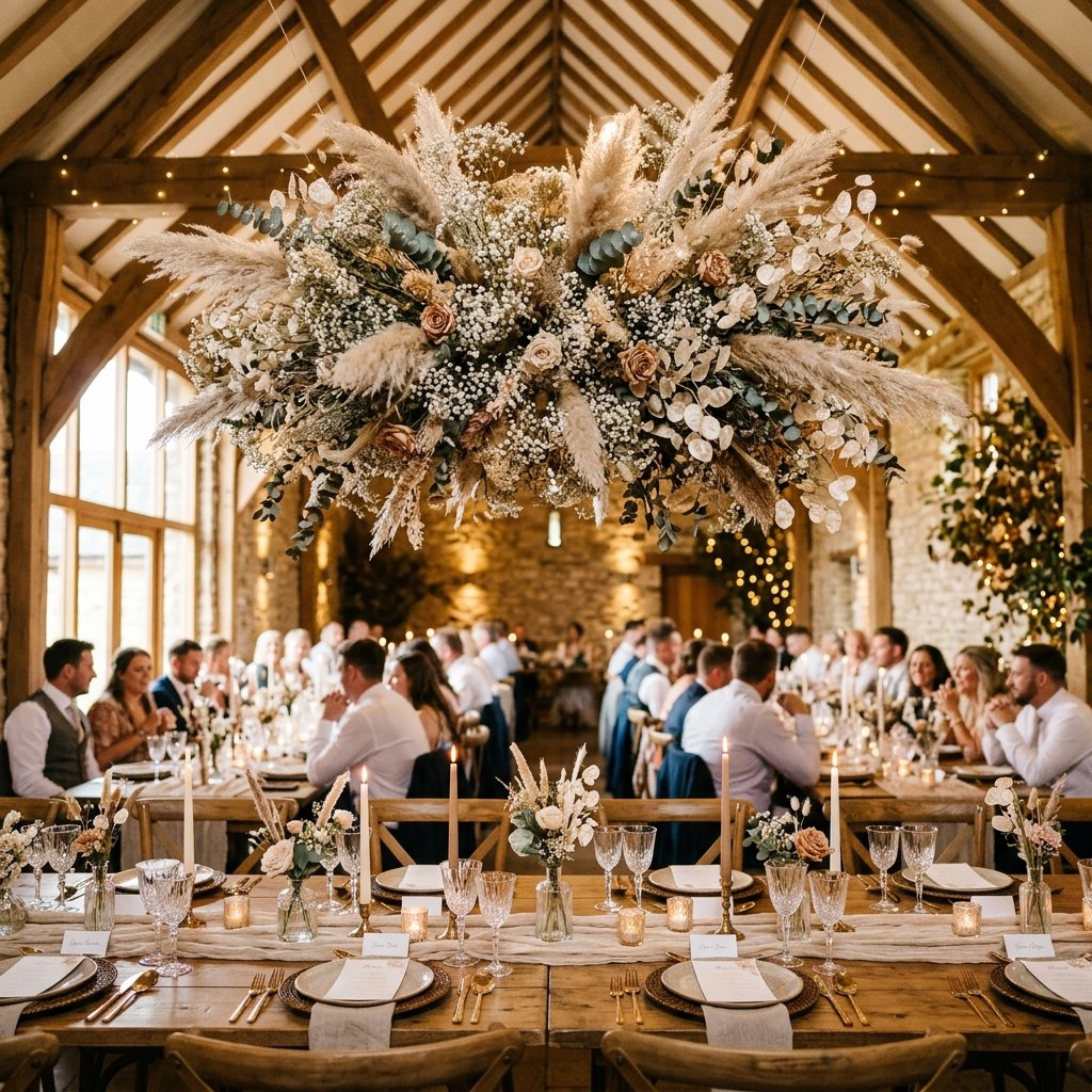 The Secret to Making a Jaw-Dropping DIY Dried Floral Cloud Wedding Installation on a Budget!