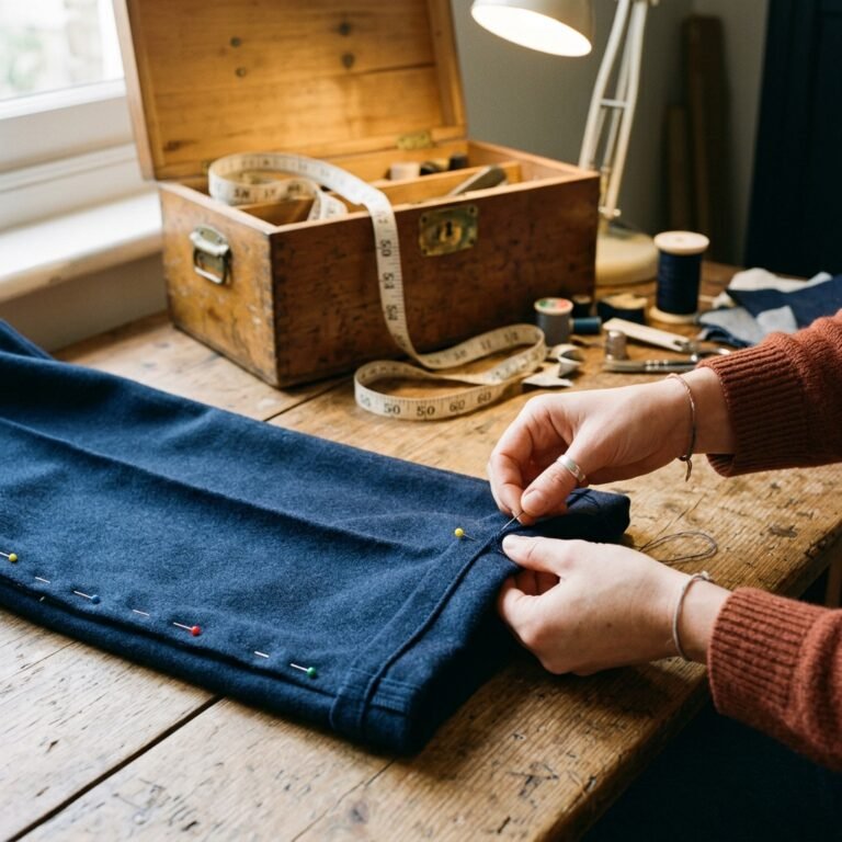 The Secret Trick to Hemming Wide Leg Pants Perfect Every Single Time (No Tailor Needed!)