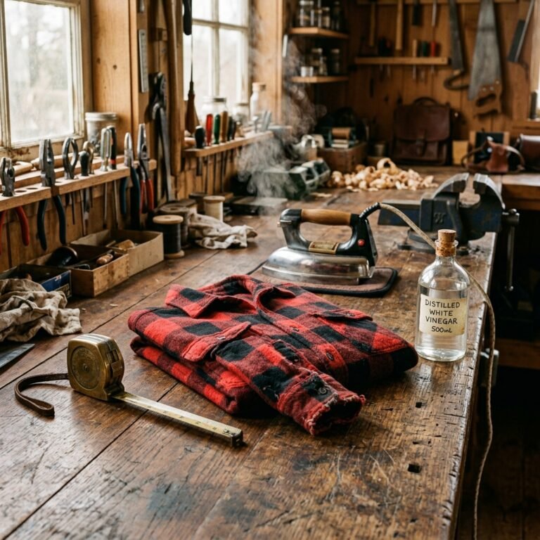 The Secret Vinegar Hack to Shrink and Soften Oversized Thrifted Flannel Shirts Perfectly
