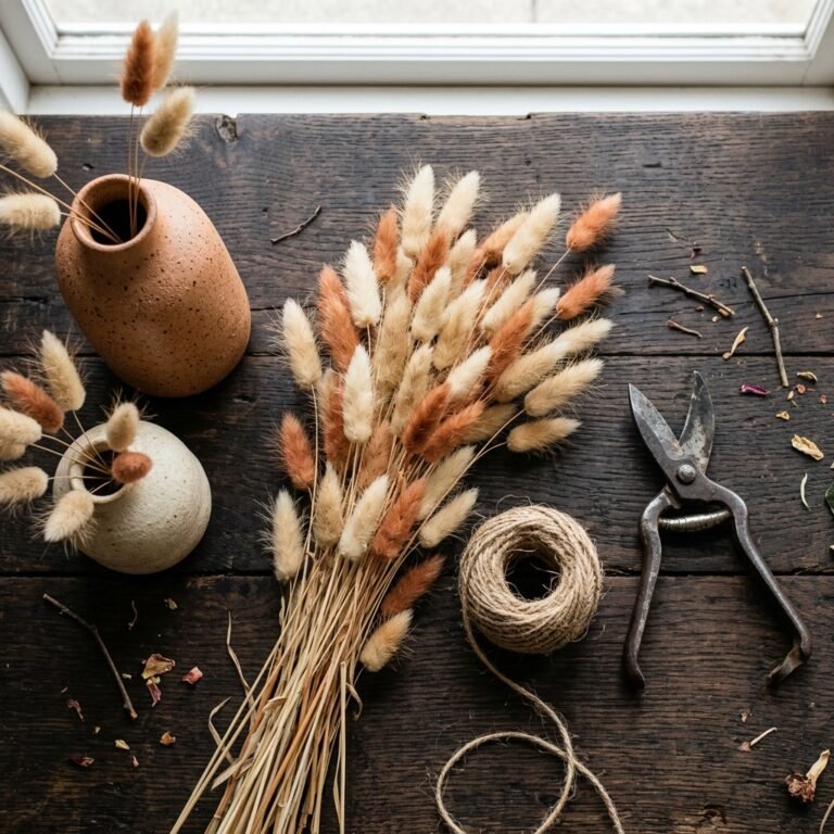 The Ultimate Boho Wedding on a Budget: DIY Dried Bunny Tail Centerpieces You Can Make Tonight