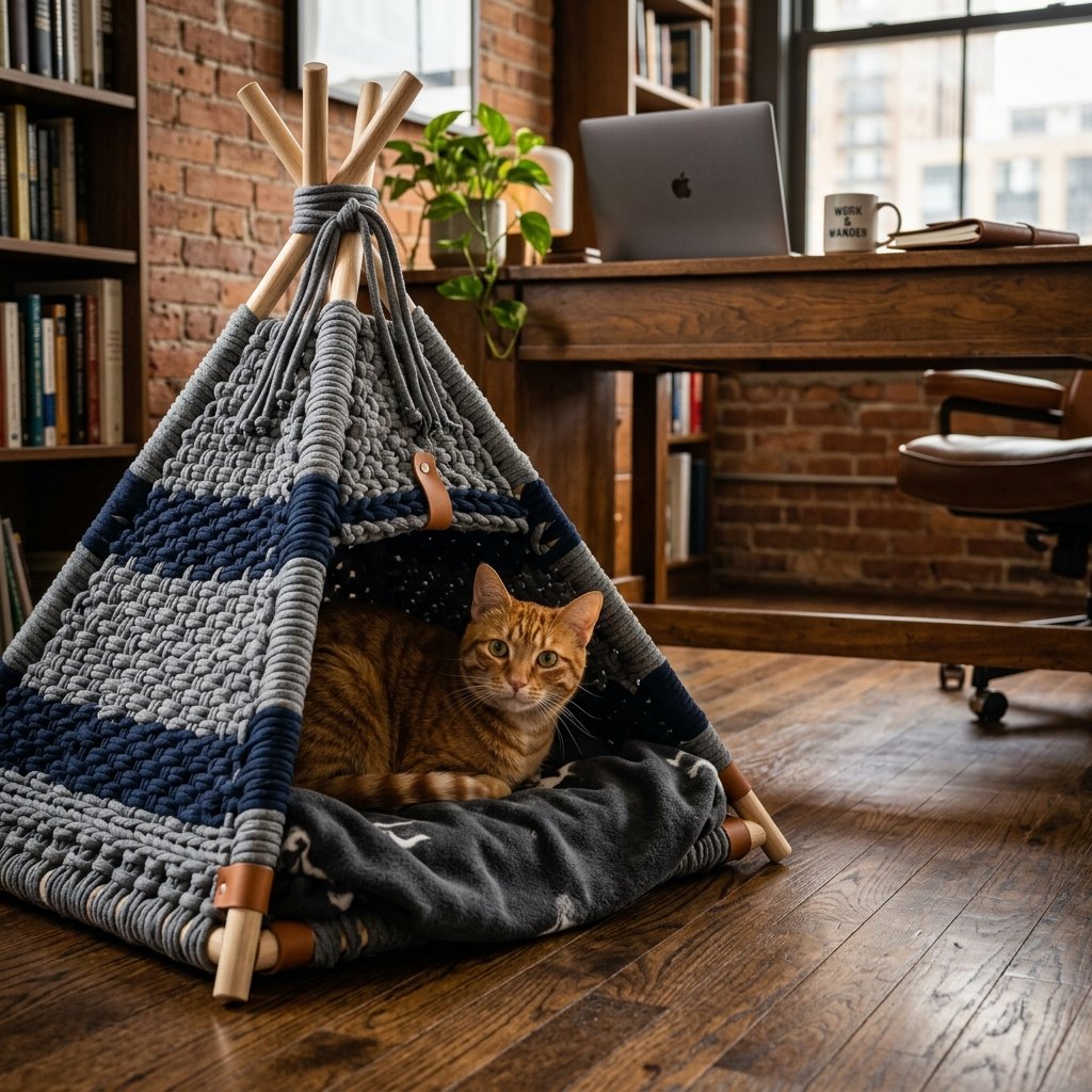 The Ultimate Cat Hack: How to Build an Upcycled T-Shirt Yarn Pet Teepee Tent Your Cat Will Love