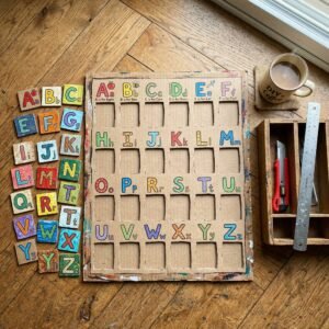 The Ultimate DIY Cardboard Alphabet Letter Matching Game Your Toddler Will Love!