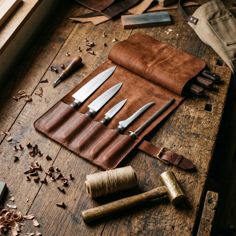 The Ultimate DIY Customized Leather Chef Knife Roll That Makes the Perfect Luxury Gift for Him