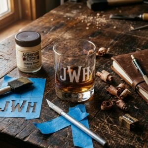 The Ultimate DIY Gift for Men: How to Etch Custom Whiskey Glasses at Home