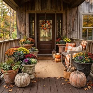 The Ultimate Fall Porch Hack: Turn Cheap Dollar Store Plastic Pumpkins into Gorgeous Planters!