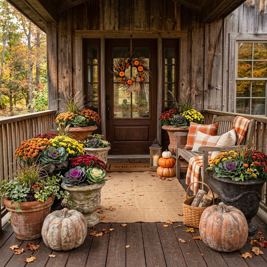 The Ultimate Fall Porch Hack: Turn Cheap Dollar Store Plastic Pumpkins into Gorgeous Planters!
